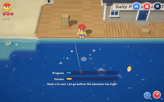 Fishing from the boardwalk by Salty Pete's Bait and Tackle
